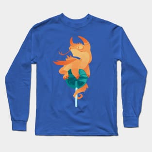 Dragonpop spiky citric blueberry Long Sleeve T-Shirt